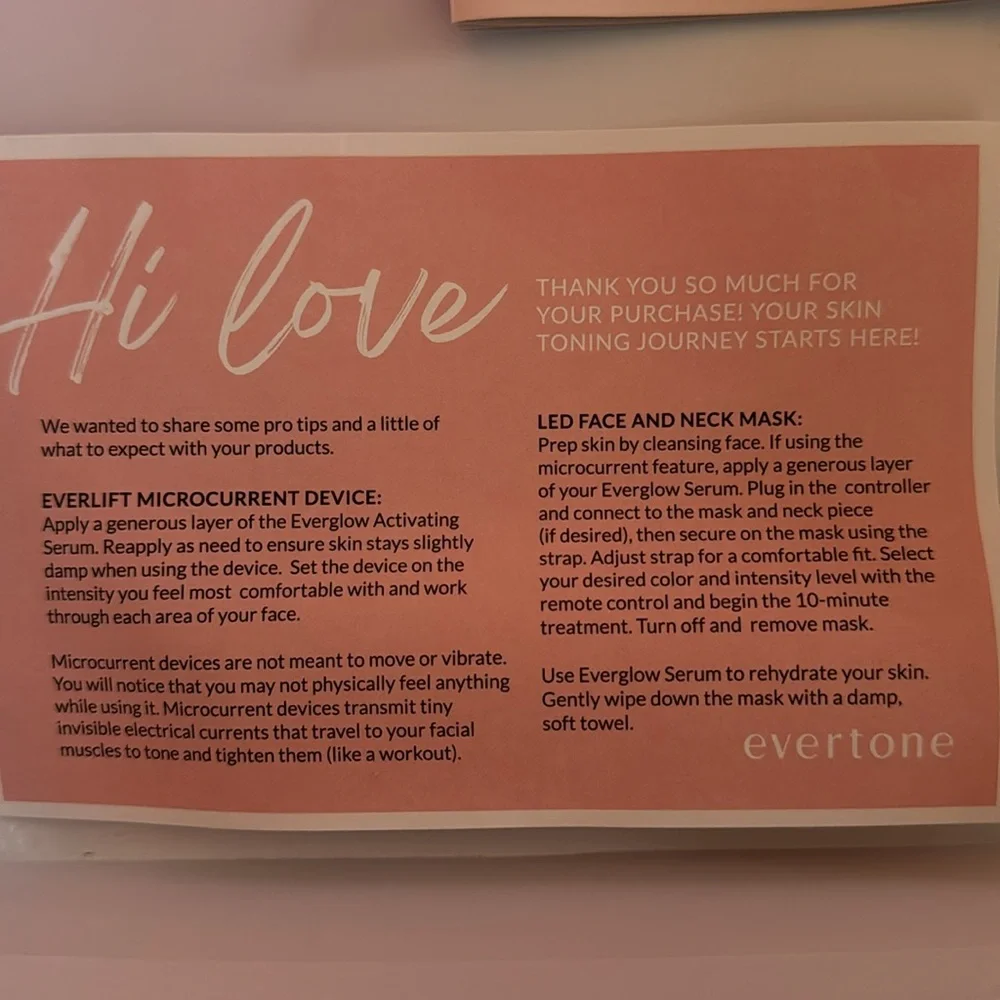 Great used condition, Evertone OMNIGLOW LED FACE & Neck mask. 7 LED colors - Picture 11 of 12